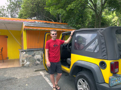 The jeep we rented for the week.