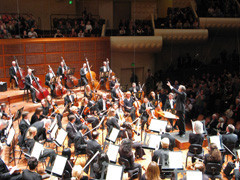View from our seats at the Symphony