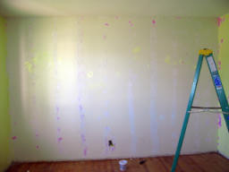 Dining Room without Beadboard & TONS of spackle