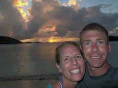 Sunset on our last evening (also our anniversary)