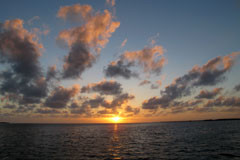 Sunset over florida bay