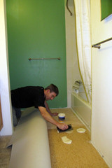 Adhering the Vinyl