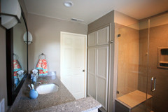 Fabulous new shower & linen cabinet