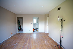 View into the Closet &amp; Bath