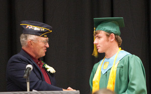 Connor Receiving the Citizenship Award