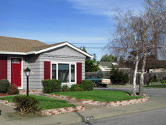 Check out the trimmed bushes and mowed lawn!